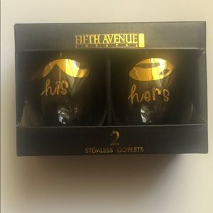 His and Hers Stemless Goblets